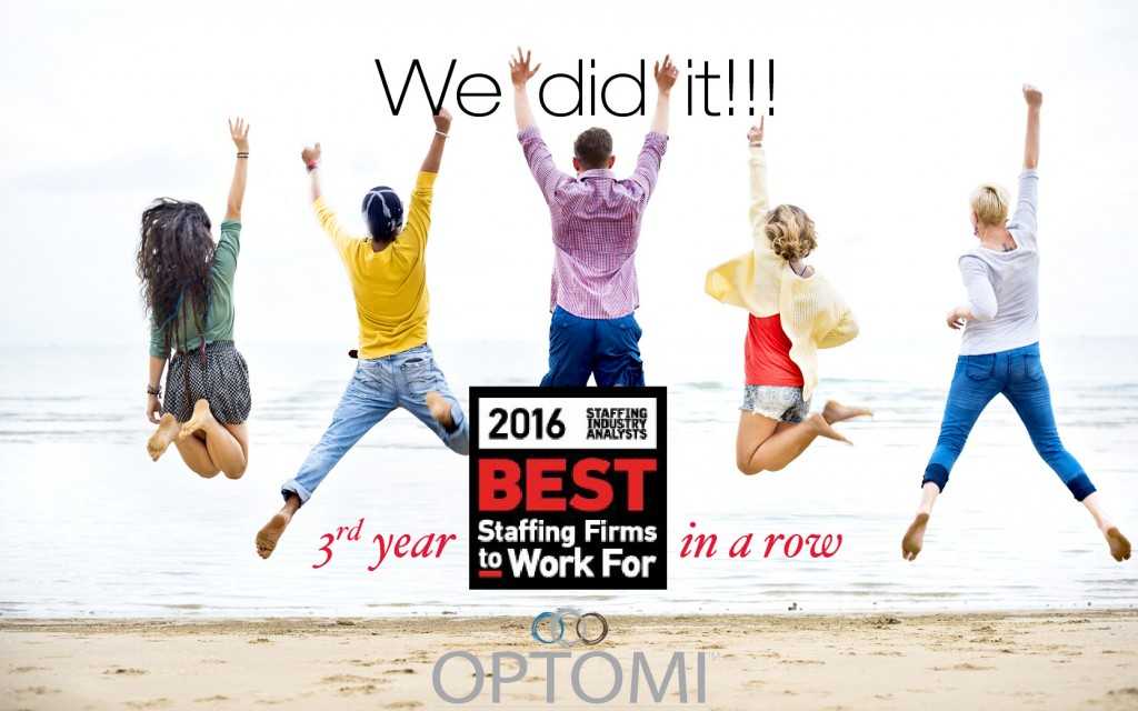Staffing Industry Analysts Names Optomi one of the Best Staffing Firms to Work For® 2016