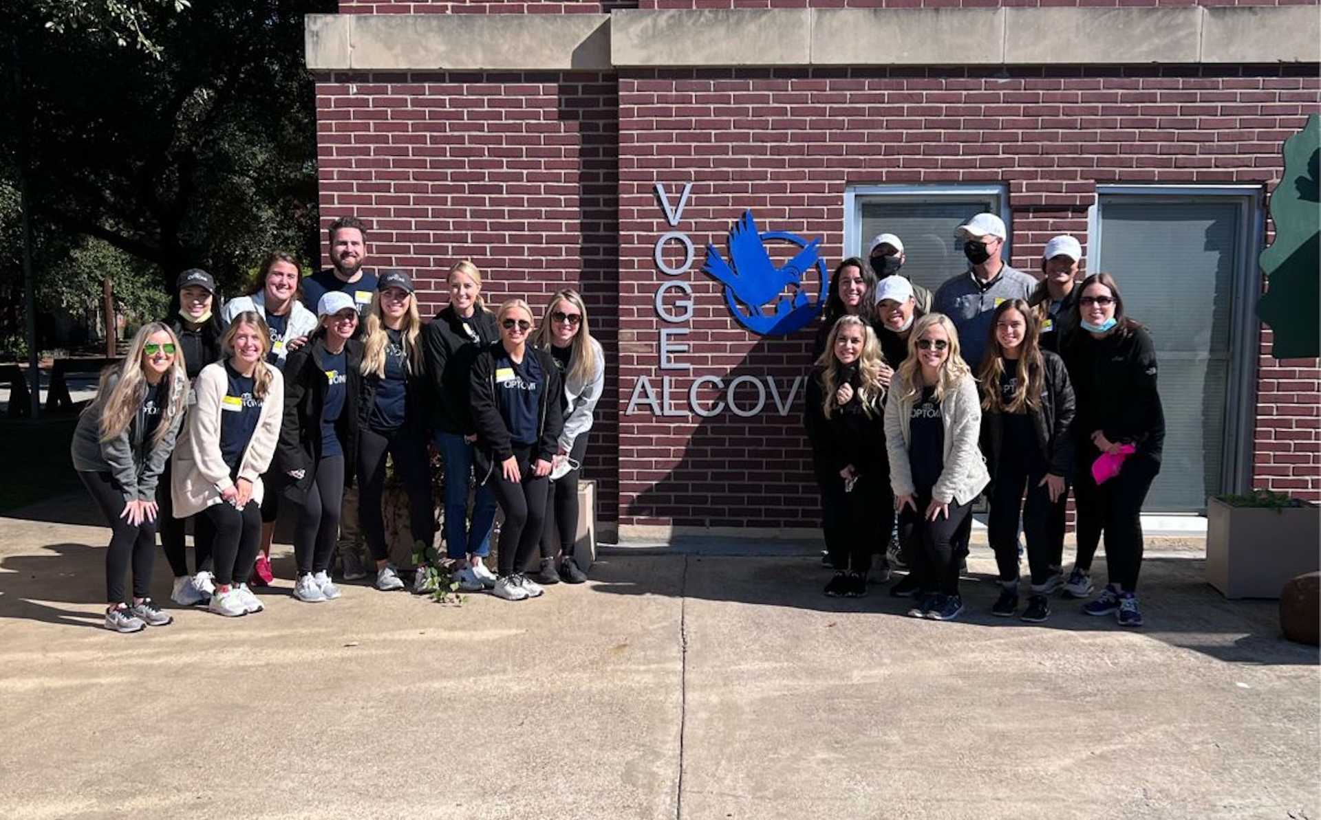 Optomi Dallas Gives Back to Vogel Alcove on the 9th Annual Opt2give Day