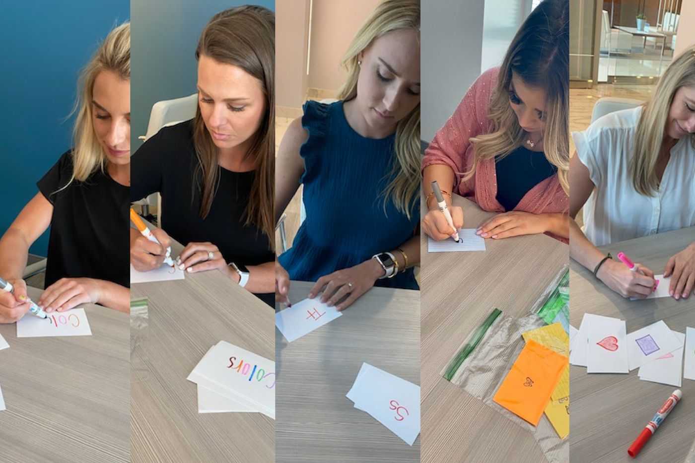 Dallas Team Gives Back to Classroom Central by Creating Flashcards for Students in Need