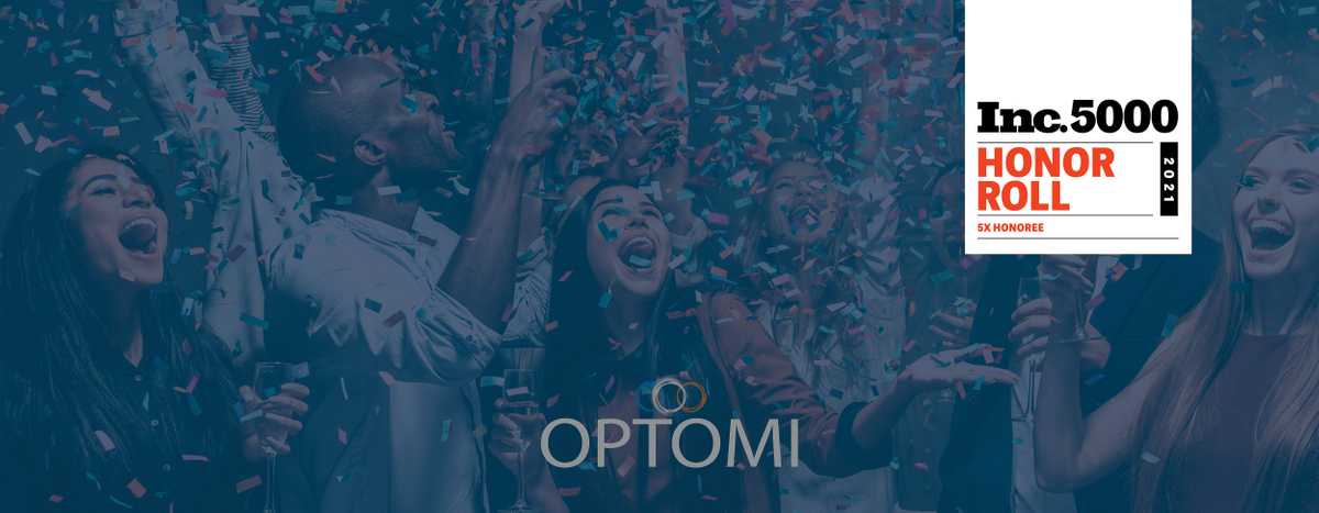 Optomi Earns Inc 5000 Award for the Fifth Year in a Row